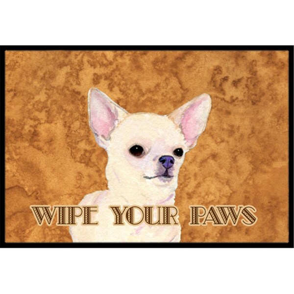 Carolines Treasures 18 X 27 In. Chihuahua Wipe Your Paws Indoor Or Outdoor Mat CA74626 - main